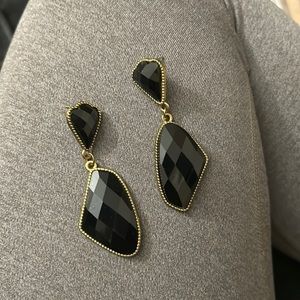 Black earrings brand new never worn